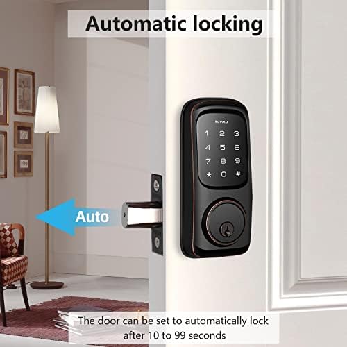 Secure Front Door with Keyless Touchscreen Entry