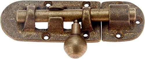 Slide Bolt Door Lock Hasp Brass Door Bolt with Steel Finish