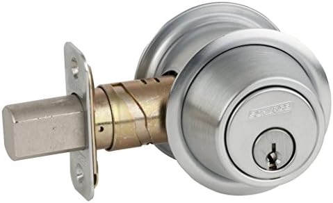 SCHLAGE B562P 626C Deadbolt Lock with Double Cylinder and Satin Chrome Finish
