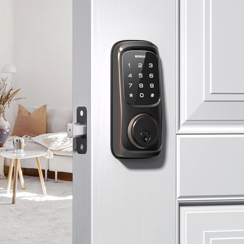 Secure Front Door with Keyless Touchscreen Entry