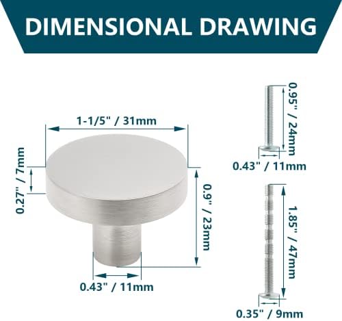 Durable Knobs for Dresser Drawers