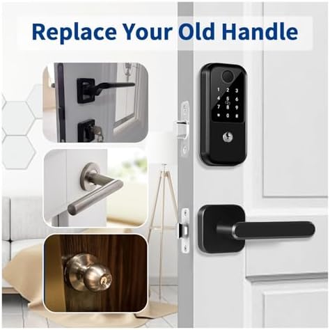 Smart Deadbolt Lock with Bluetooth and Fingerprint Control