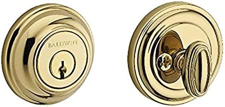 Baldwin Keyed Entry Deadbolt - Polished Brass