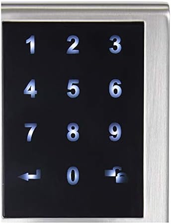 Amazon Basics Grade 3 Touchscreen Deadbolt Keypad Lock Satin Nickel