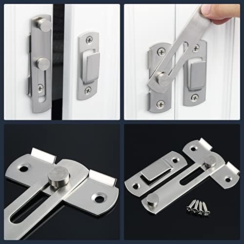 AMAZWI Small Rust-Resistant Door Lock Bolt SS for Garden Sheds