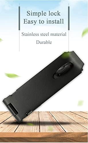 Durable stainless steel door lock with brushed finish for various surfaces