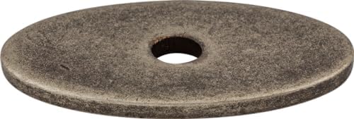 Top Knobs Pewter Antique Oval Backplate 125 x 075 x 0625