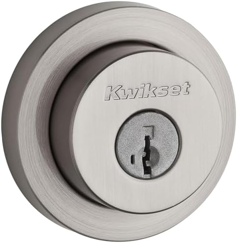 Kwikset Milan Single Cylinder Keyed Entry Deadbolt Satin Nickel