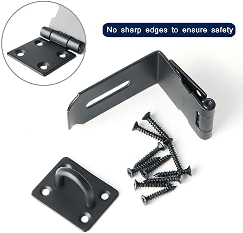 AMAZWI 90-Degree Barn Bolt Door Lock with Stainless Steel Construction