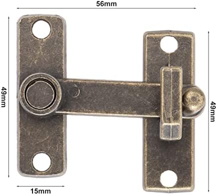 Sturdy Bronze Door Latch Bolt - Home Safety Easy to Install