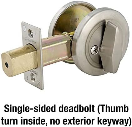 Master Lock DSC0532D One Sided Deadbolt Satin Chrome