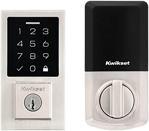 Kwikset 9270CNT-15S SmartCode Touchpad Deadbolt Satin Nickel