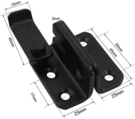 AMAZWI Slide Latch Deadbolt Lock for Doors and Gates