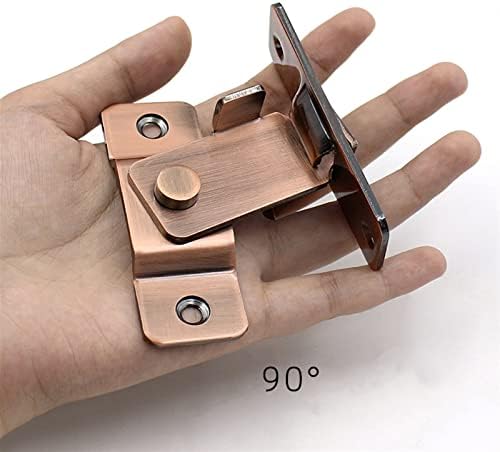 90-Degree Stainless Steel Door Lock Brushed Finish