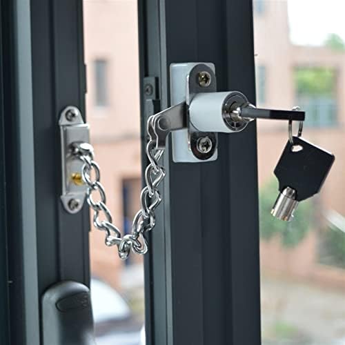 Sturdy Steel Door Chain Lock Theft-Proof Deadbolt