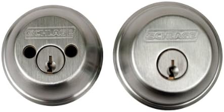 SCHLAGE Deadbolt 5-Pin Door Lock Satin Chrome