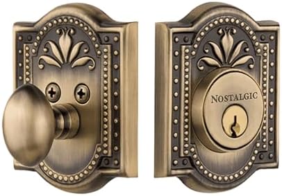 Nostalgic Warehouse 726061 Antique Brass Deadbolt