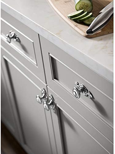 Top Knobs M28 Canterbury Knob with Back Plate BrassAntique Brass 125-inch Diameter