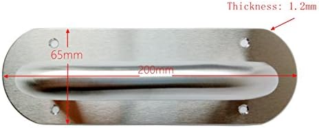 Sturdy 2Pcs Stainless Steel Door Handle Plate Set