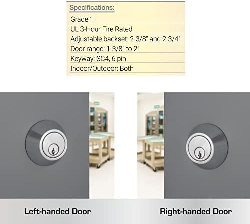 Secure Entry Door Lock with 3-Hour Fire Rating
