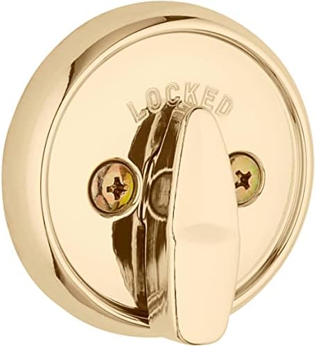Kwikset 780 Deadbolt Lock Polished Brass Door