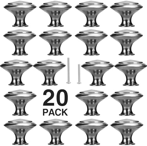 Silver Cabinet Knobs Anti-Rust Brushed Nickel BEIUTAO 30mm