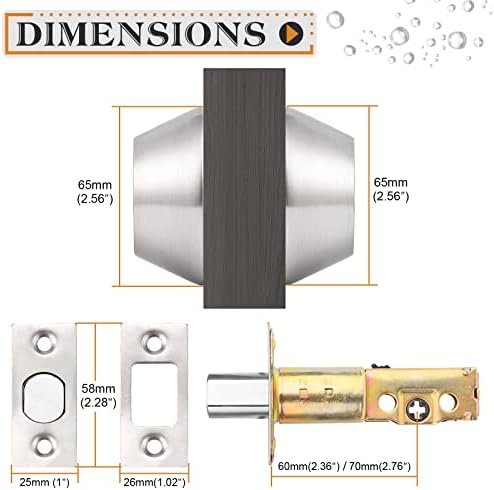 Probrico Double Cylinder Deadbolt Secure Modern Design