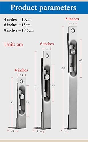 Stainless Steel Surface-Mounted Door Lock bolts for Composite Doors
