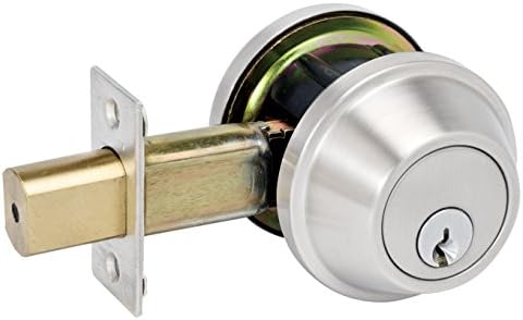 Master Lock DSCHSD32D Heavy Duty Single Cylinder Deadbolt Grade 2 Brushed Chrome