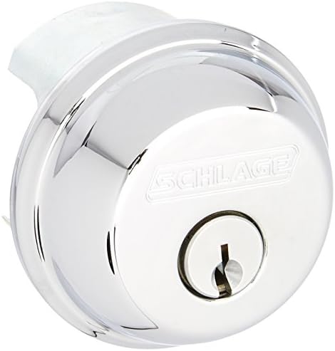 SCHLAGE B60625 Grade 1 Deadbolt Polished Chrome Door Hardware