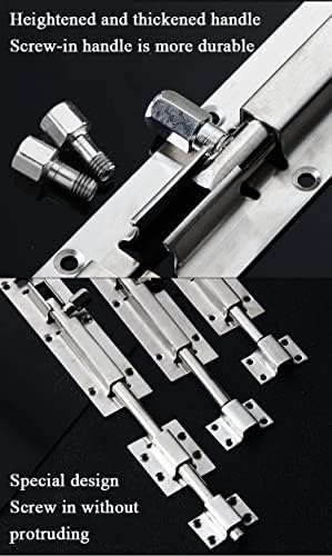 Durable Stainless Steel Door Lock 4-Pack BarreL Bolt Latch