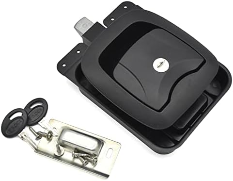 AMAZWI RV Trailer Entry Door Latch Deadbolt Handle Lock Keys Kit 1Pcs