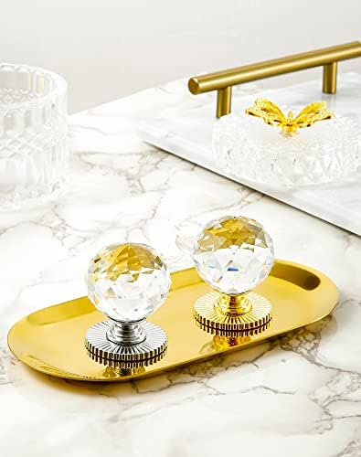 Crystal Self Stick Knobs 40mm Diameter Replacement for Cabinet Drawer
