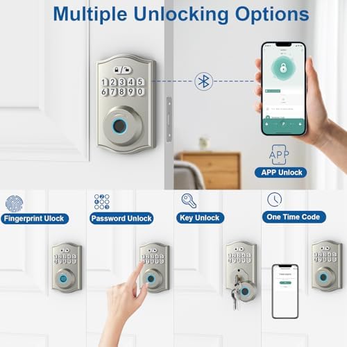 Smart Door Lock with Fingerprint Keyless Entry