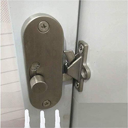 Slide Bolt Door Lock Hasp with Cam Lock and Privacy Cover