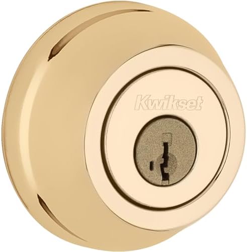 Kwikset 780 Deadbolt Lock Polished Brass Door