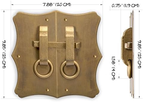 Hardware Philosophy - Brass Bamboo Curve Cabinet Hardware Set