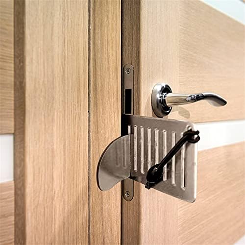 2-Piece Stainless Steel Door Locks for Travel Security