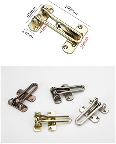 AMAZWI Golden Slide Latch Deadbolt Lock 1