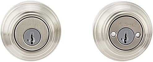 Kwikset 985 Double Cylinder Deadbolt with SmartKey in Satin Nickel