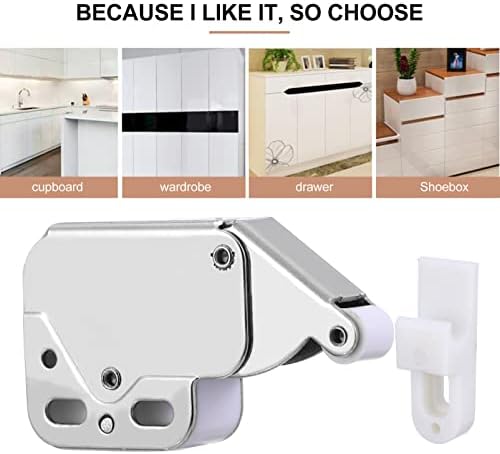 12-Piece Compact Spring Lock Set for Cabinet Door Drawer