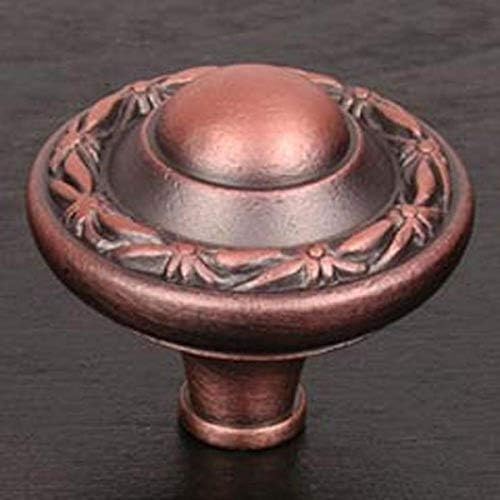 RK Distressed Copper Knob Solid Brass Handle