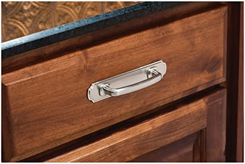 Jeffrey Alexander Cabinet Knob Backplate in Antique Brushed Satin Brass