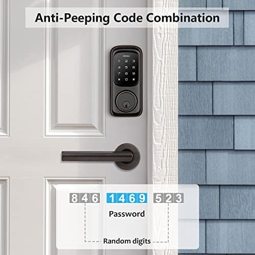 Secure Front Door with Keyless Touchscreen Entry