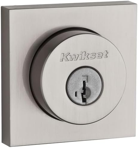 Kwikset Halifax Double Cylinder Keyed Entry Deadbolt Satin Nickel