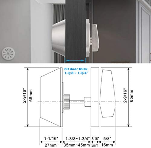 Secure Stylish Gobrico Satin Nickel Deadbolts 4-Pack