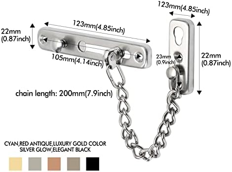 AMAZWI stainless steel sliding door lock latch for wooden garden shed