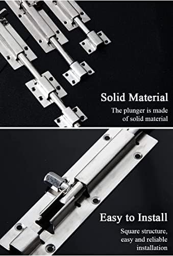 Durable Stainless Steel Door Lock 4-Pack BarreL Bolt Latch