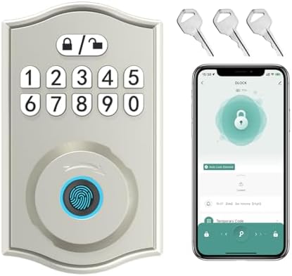 Smart Door Lock with Fingerprint Keyless Entry