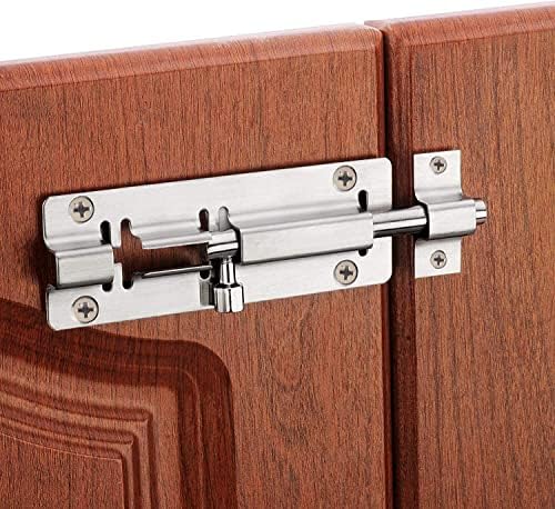Secure Entry Door Bolt Latch with 24Pcs Screws